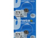 Renata 379 SR521SW Batteries - 1.55V Silver Oxide 379 Watch Battery (10 ... - £3.91 GBP+
