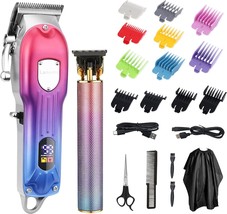 Lanumi Men&#39;S Hair Clippers And Trimmers Set Cordless Barber Clipper For ... - $64.95