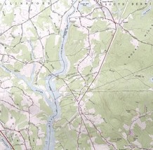 Map Dover East Maine NH 1973 Topographic Geo Survey 1:24000 27 x 22&quot; TOPO6 - $52.49