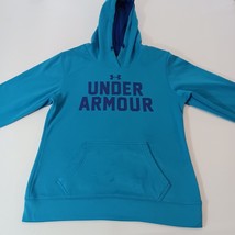 Under Armour Men's Blue Drawstring Hoodie Pullover Sweatshirt Size Small image 11