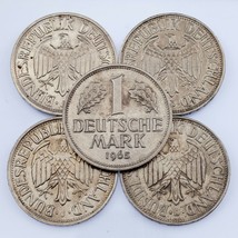 1963-1971 Germany 1 Mark Coin Lot (5 coins) All in XF-AU Condition! KM# 110 - £41.54 GBP