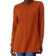 Denim &amp; Co Heavenly Jersey Round Neck Pintuck Tunic LARGE PETITE (606) - £22.44 GBP