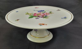 N) Richard Ginori Porcelain Pedestal Serving Plate Cake Stand Made in Italy 10.5 - £47.47 GBP