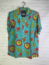 Nickelodeon SpongeBob SquarePants All Over Print Button Up Shirt Mens Size M - £32.52 GBP