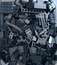 Lego 150 piece Black Lego lot full of bricks, blocks Variety of Sizes Le... - $12.95