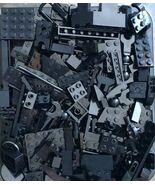 Lego 150 piece Black Lego lot full of bricks, blocks Variety of Sizes Le... - $12.95