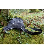 black leather pauldron. Shoulder armor for LARP, cosplay, and gothic out... - $138.93 CAD