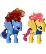 My Little Pony Rainbow Dash &amp; Fluttershy G4 2010 Hasbro 6&quot; Wonderbolts Set - $25.99
