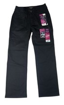 Riders by Lee Slim Net Slimming Jeans Womens 8 Black Denim Straight Leg ... - $28.70