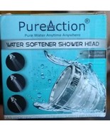 Pure Action Water Softener Shower Head Hard Water Chlorine &amp; Fluoride Fi... - $12.59