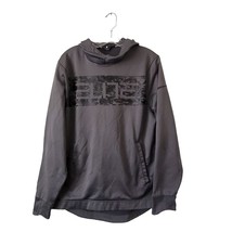 Nike Elite Basketball Gray &amp; Black Hoodie Sweatshirt Mens Large - $26.72