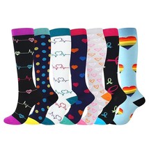 Medical Compression Socks for Women and Men 7 Pairs Flight Travel Hiking... - $29.69