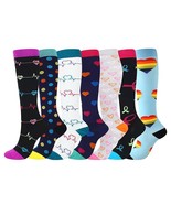 Medical Compression Socks for Women and Men 7 Pairs Flight Travel Hiking... - $40.26 CAD