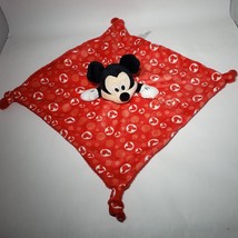 Disney Baby 2020 Mickey Mouse Red 14&quot; Lovey Security Blanket Plush Pacif... - £11.88 GBP