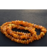 Natural Raw Amber Baltic Egg Yolk Butterscotch Amber Necklace 27&quot; Long 3... - $68.58 CAD