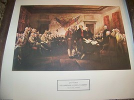 John Trumbull Declaration of Independence Yale University Art Gallery Print - £13.44 GBP