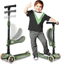 Wheeled Adjustable Scooter for Kids - 2-in-1 Sit/Stand Child  Toy Scooters Shoe  - £171.26 GBP