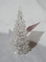 Merry Brite Christmas Décor Acrylic LED Tree 4 3/4&quot; tall Clear - $6.99