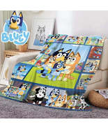 Bluey Cartoon Anime Flannel Blanketbluey Family Blanket Throw Home Sofa ... - £7.53 GBP+
