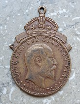 1902 Coronation Medal - Edward VII - &quot;God Save Our Gracious King&quot;  - $16.90
