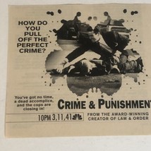 Crime And Punishment Print Ad Advertisement Pa7 - $4.94