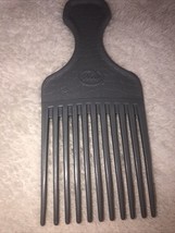 Vintage Goody Plastic Textured Hair Pick Comb #4 Lift USA 6.5&quot; Gray Pre ... - $17.82