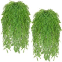 Szjias 4 Pcs Artificial Greenery Ferns Hanging Plants Vines Fake Hanging... - £28.83 GBP