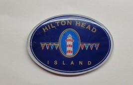 Hilton Head Island 2&quot; Oval Fridge Magnet - £7.90 GBP