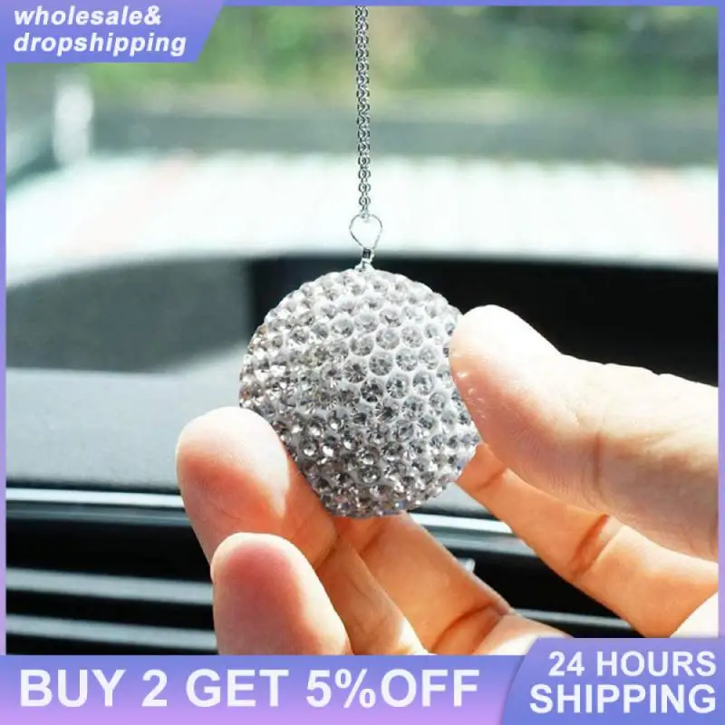 Car Pendant Diamond  Necklace Exquisite Lovely Easy To Use Universal Rear View - £11.15 GBP