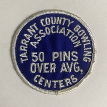 Tarrant County Bowling 50 Pins Over Avg. Patch - vintage bowling - £8.13 GBP