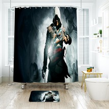 Assassin’s Creed 02 Shower Curtain Bath Mat Bathroom Waterproof Decorative - £18.08 GBP+