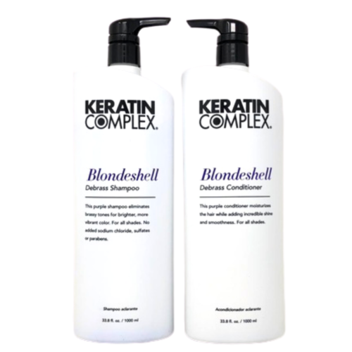 Keratin Complex Blondeshell Debrass Shampoo & Conditioner 33.8 oz NEW PACKAGE - $48.45