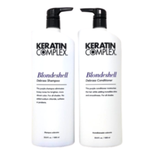 Keratin Complex Blondeshell Debrass Shampoo &amp; Conditioner 33.8 oz NEW PA... - £38.01 GBP