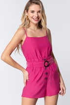 Cami Strp Belted Romper - $23.99 CAD