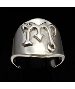 Sterling silver ring Virgo Zodiac symbol Horoscope astrology high polish... - $95.08 CAD