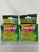 (2) Zyrtec Indoor &amp; Outdoor 24 Hour Relief Allergy Tablets 3 Ct 3/25 - £7.41 GBP