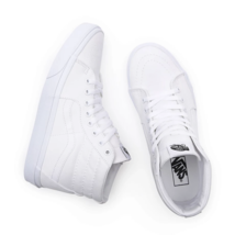 Vans SK8 HI Mens Womens All White (VN000D5IW00) Canvas  size m 6.5 w 8.0 - £49.83 GBP