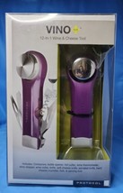 Vino Plus Wine &amp; Cheese Tool 12 in 1 Corkscrew Thermometer Stopper Knife... - $11.22