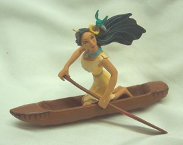 Vintage Hallmark Disney Pocahontas In Canoe 4&quot; Christmas Tree Ornament Meeko - £13.06 GBP