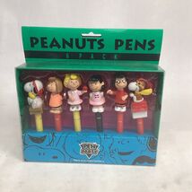 Vintage Peanuts 6 Pack Party Pens  3d Toppers New ( old stock )  in package - $34.64