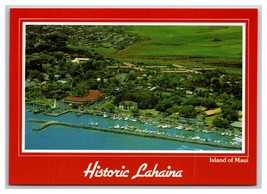 Aerial View Historic Lahaina Maui Hawaii HI UNP Continental Postcard O21 - £3.56 GBP