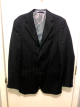 Andrew Fezza Fusion Wool Pin Stripe Blazer Mens 38 Long - $9.89
