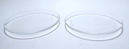 Two Vintage Pyrex Round Bottom Glass Petri Watch Drying Dishes Lab Dish  4” - $14.80
