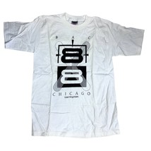VTG 80s Oneita Power BAC Chicago Bloomingdale’s Promo T-Shirt L 40 Chest 88 - $89.05