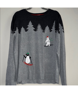 EV1 from Ellen DeGeneres Skiing Critters Crewneck Sweater Women&#39;s XXXL - €8,45 EUR