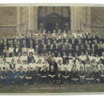 WI Photo Black White Panoramic 1917 M.H.S. Graduating Class Garrett &amp; Ru... - £37.04 GBP