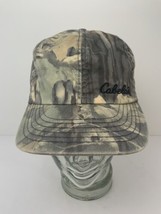 Vintage Cabelas Hat Camo Hunting Lined Cap with Ear Flaps Camouflage Med... - £38.75 GBP