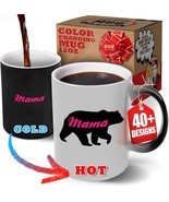 Heat Changing Mama Bear Coffee Mug for Mom with Colorful Gift Box [12oz] - £17.97 GBP