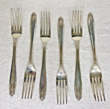 6 Vintage Eldan Prelude Individual Fork 7 3/8 in Good Shape - $22.28