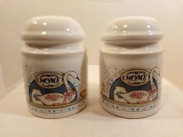 Vintage Country Home Goose Hearts Salt and Pepper Shaker Set 1980&#39;s - £9.48 GBP